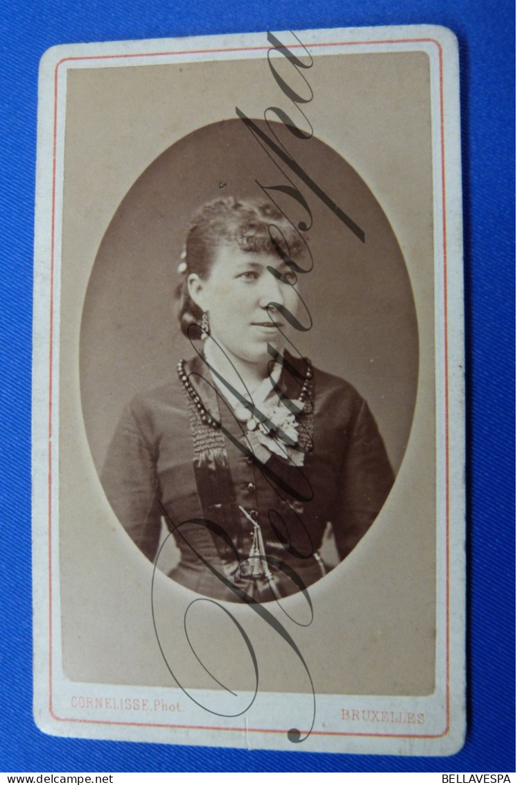 C.D.V Carte De Visite Atelier Studio Portret   Cornelisse  Bruxelles-Rotterdam - Anciennes (Av. 1900)