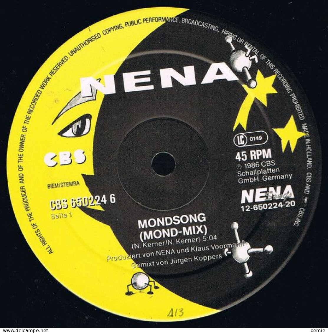 NENA  °  MONDSONG - 45 G - Maxi-Single