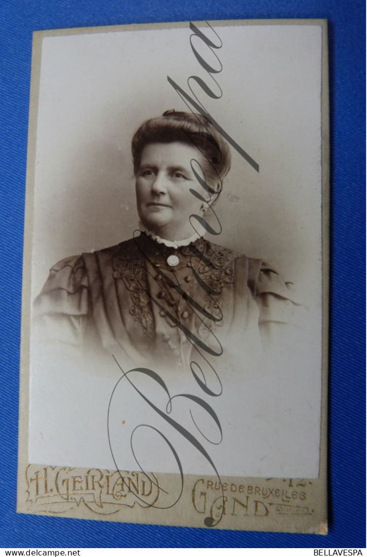 C.D.V Carte De Visite Atelier Studio Portret   H.GEIRLAND Gent - Alte (vor 1900)