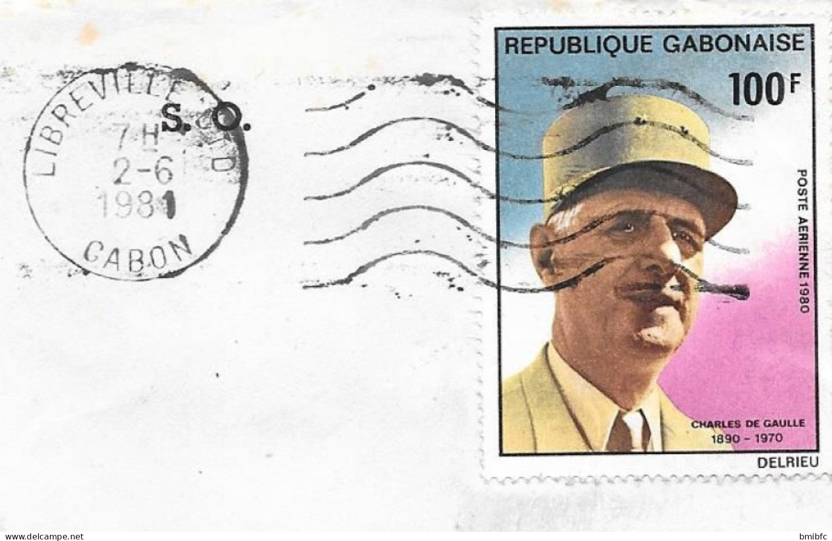 RÉPUBLIQUE GABONAISE - PRESIDENCE DE LA REPUBLIQUE 1981    Charles De Gaulle - Gabon