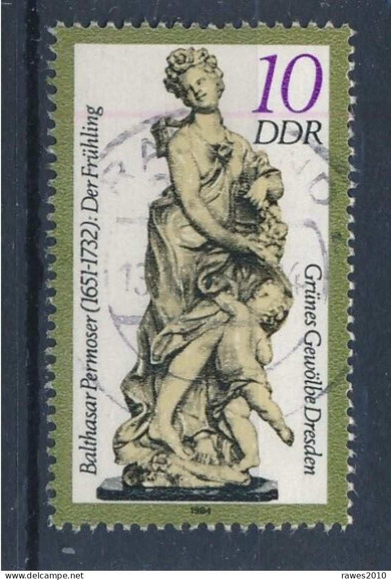 DDR Mi. 2905 Gest. Grünes Gewölbe Dresden Elfenbeinskulptur Der Frühling - Oblitérés