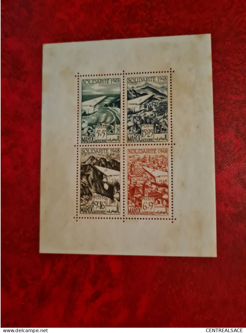 TIMBRE MAROC 1948  BLOC FEUILLET N° 2 - Andere & Zonder Classificatie