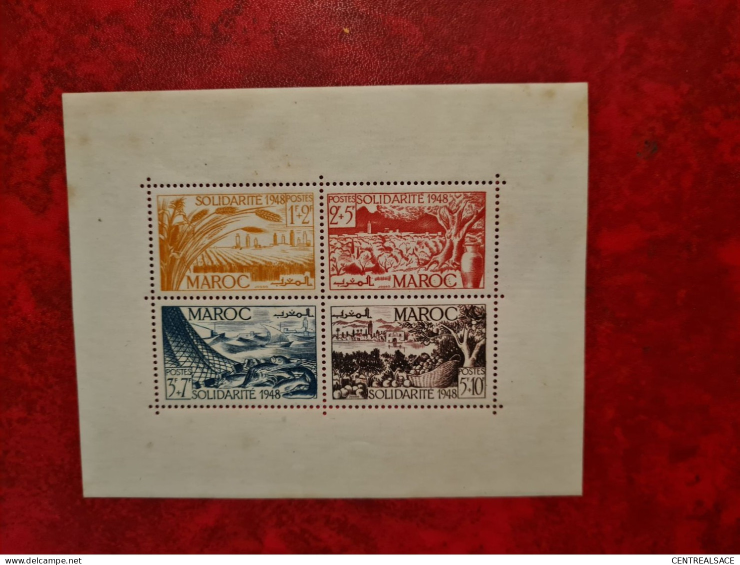 TIMBRE MAROC 1948  BLOC FEUILLET N° 1 - Andere & Zonder Classificatie