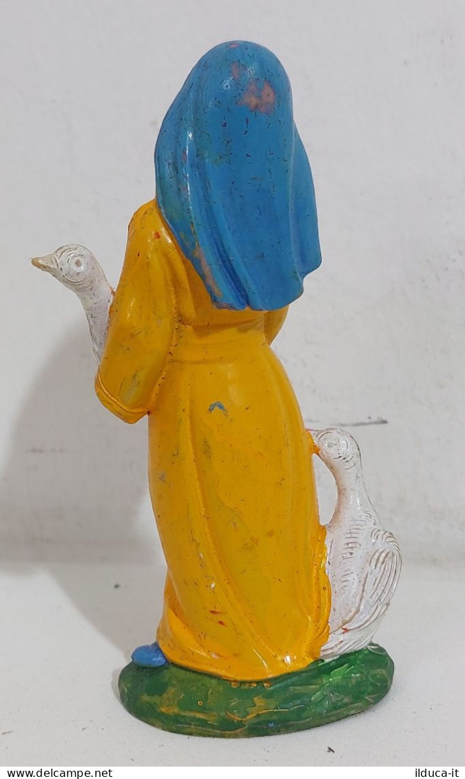 64743 Pastorello Presepe - Statuina In Plastica - Donna Con Papere - Presepi