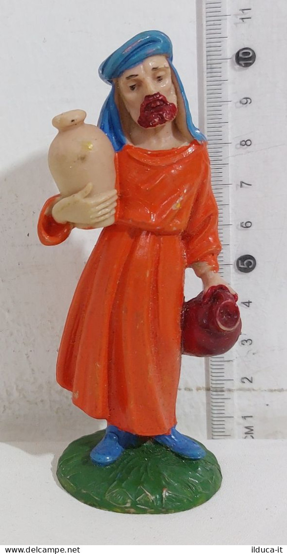 64745 Pastorello Presepe - Statuina In Plastica - Uomo Con Anfore - Crèches De Noël