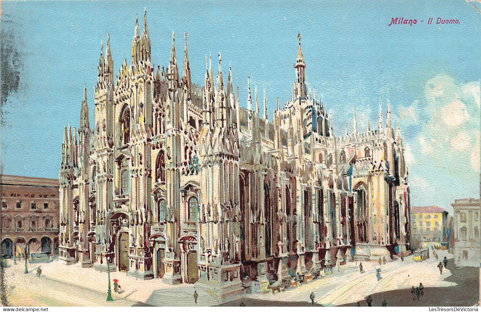 ITALIE - Milano - Il Duomo - Colorisé - Animé - Carte Postale Ancienne - Milano (Milan)