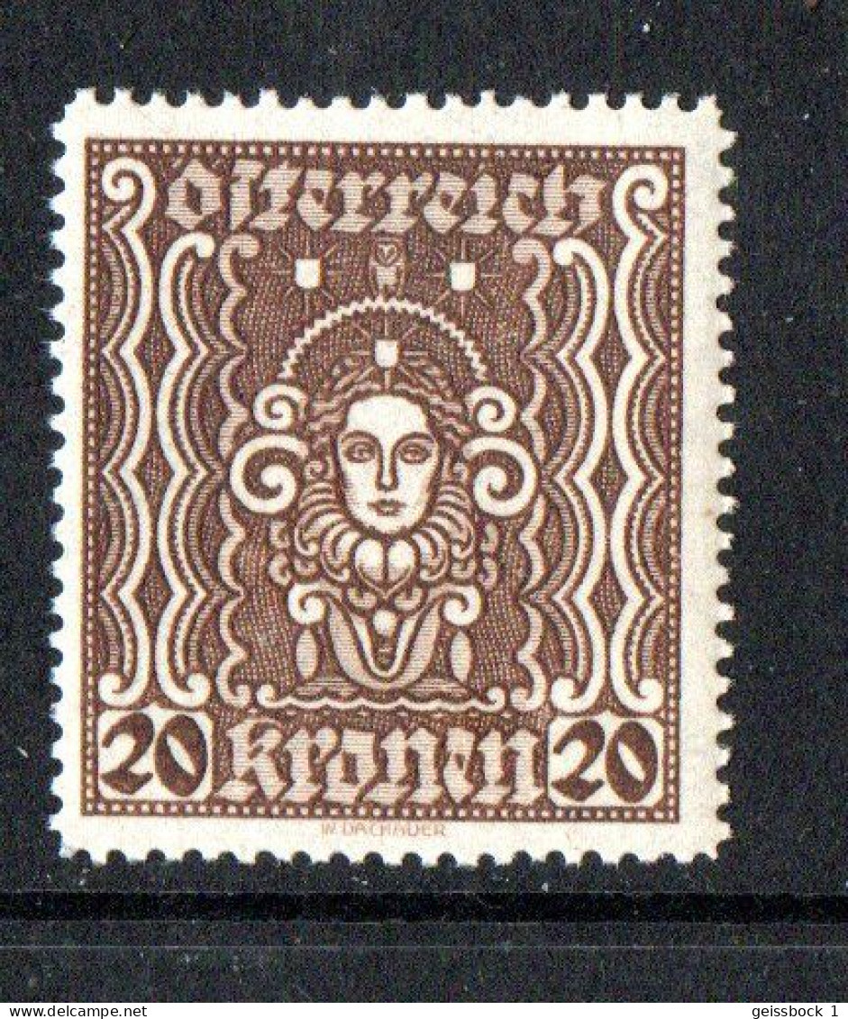 Österreich 1922: Mi.-Nr. 398:  Frauenkopf   ** - Nuovi