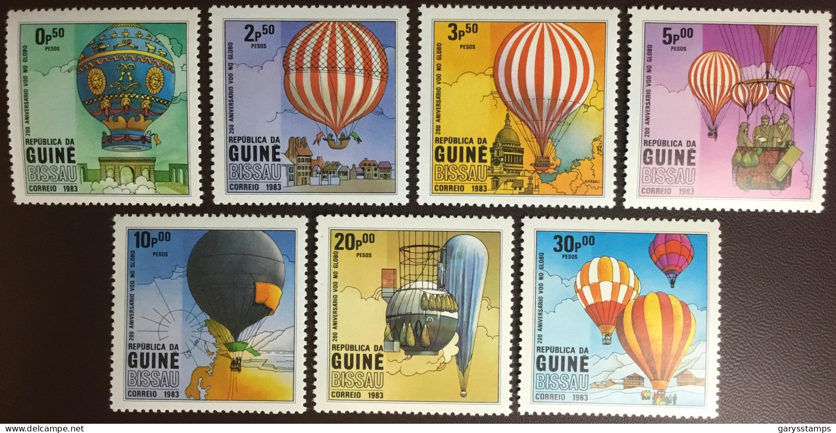 Guinea Bissau 1983 Manned Flight Balloons MNH - Guinea-Bissau