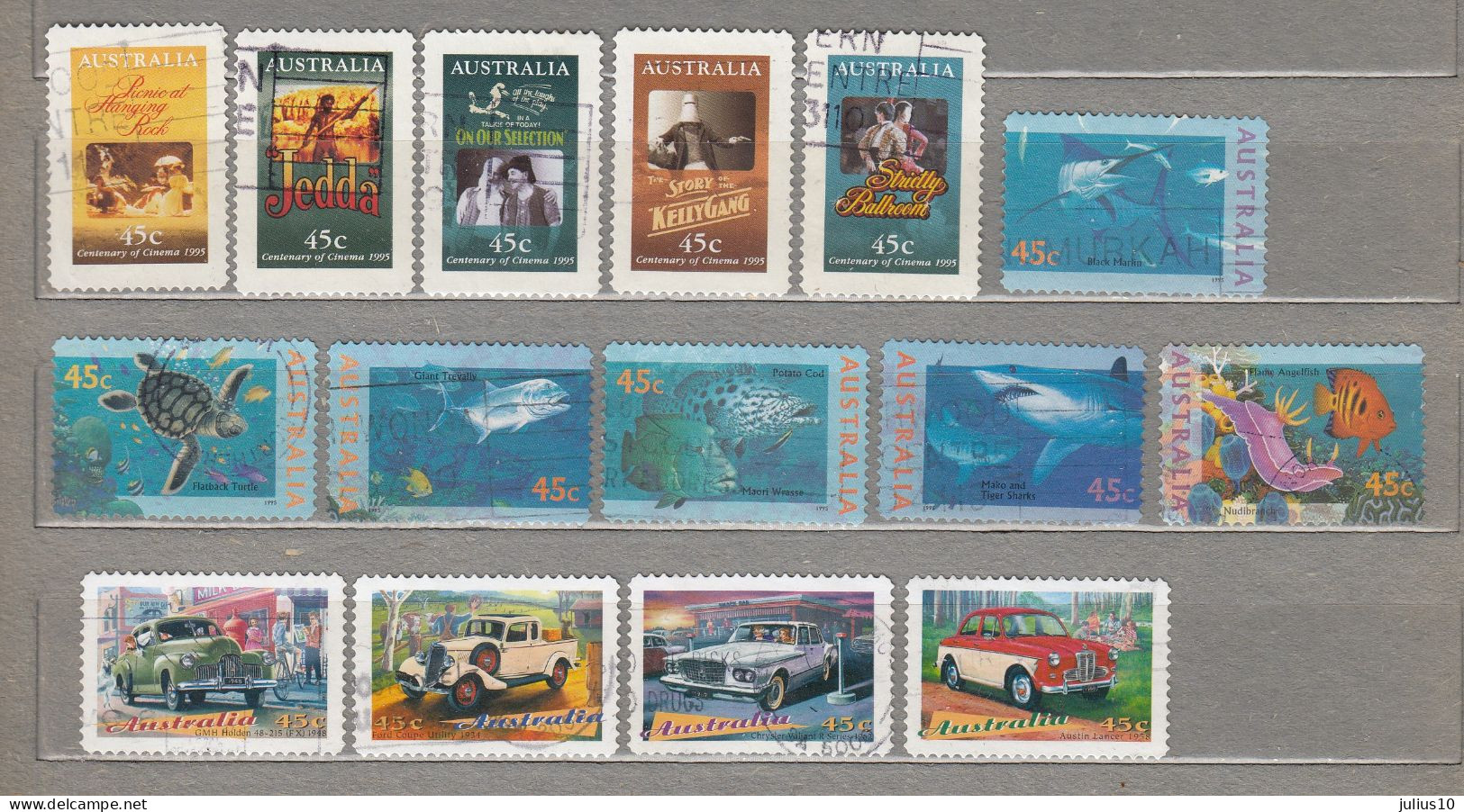 AUSTRALIA Nice Different Used Stamps Lot #33972 - Verzamelingen