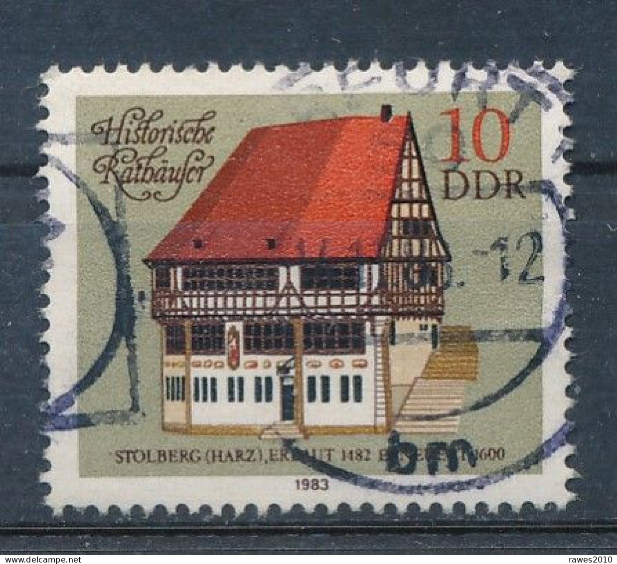 DDR Mi. 2775 Gest. Rathaus Stolberg Harz - Oblitérés