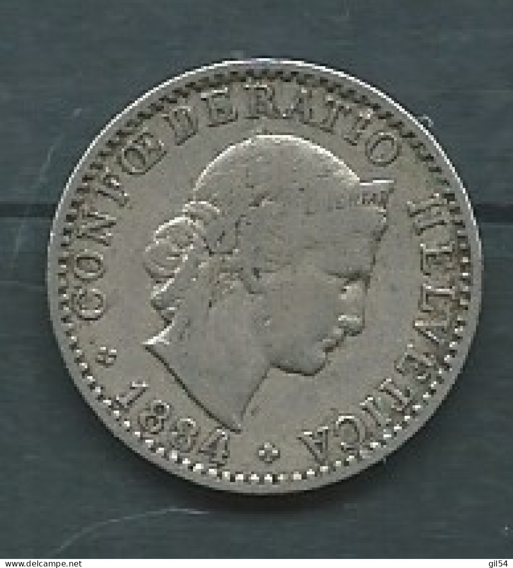 MA 30928 / Suisse - Schweiz - Switzerland 20 Rappen 1884 -  Pieb 24808 - 20 Centimes / Rappen