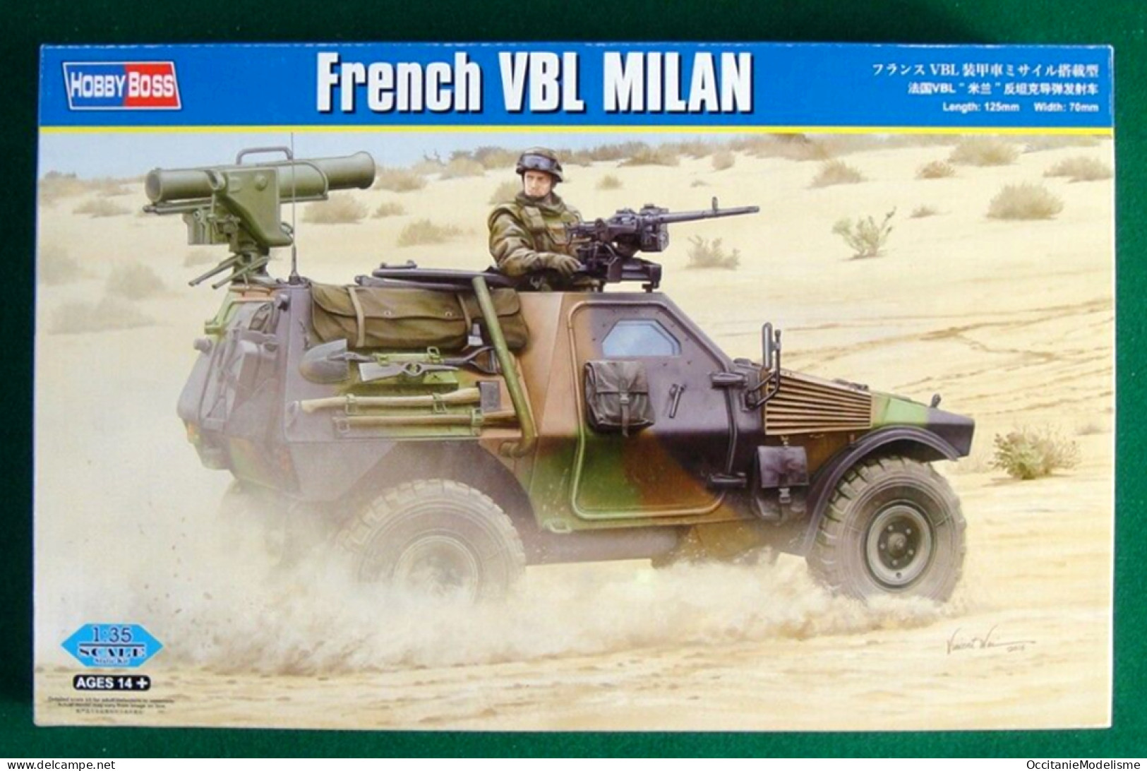 HobbyBoss - French PANHARD VBL MILAN Maquette Kit Plastique Réf. 83877 Neuf NBO 1/35 - Véhicules Militaires