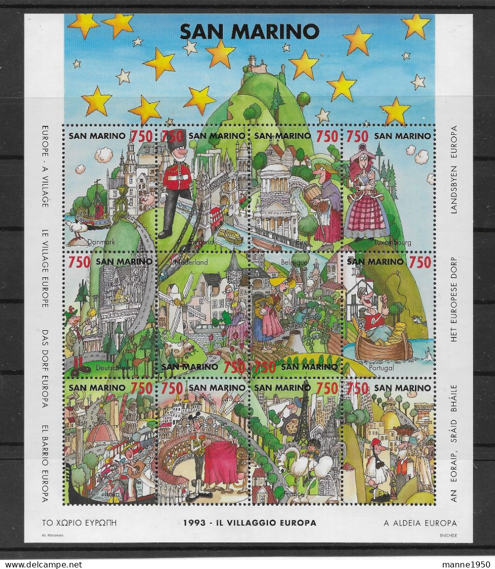 San Marino 1993 Europa Block 17 Postfrisch ** - Ungebraucht