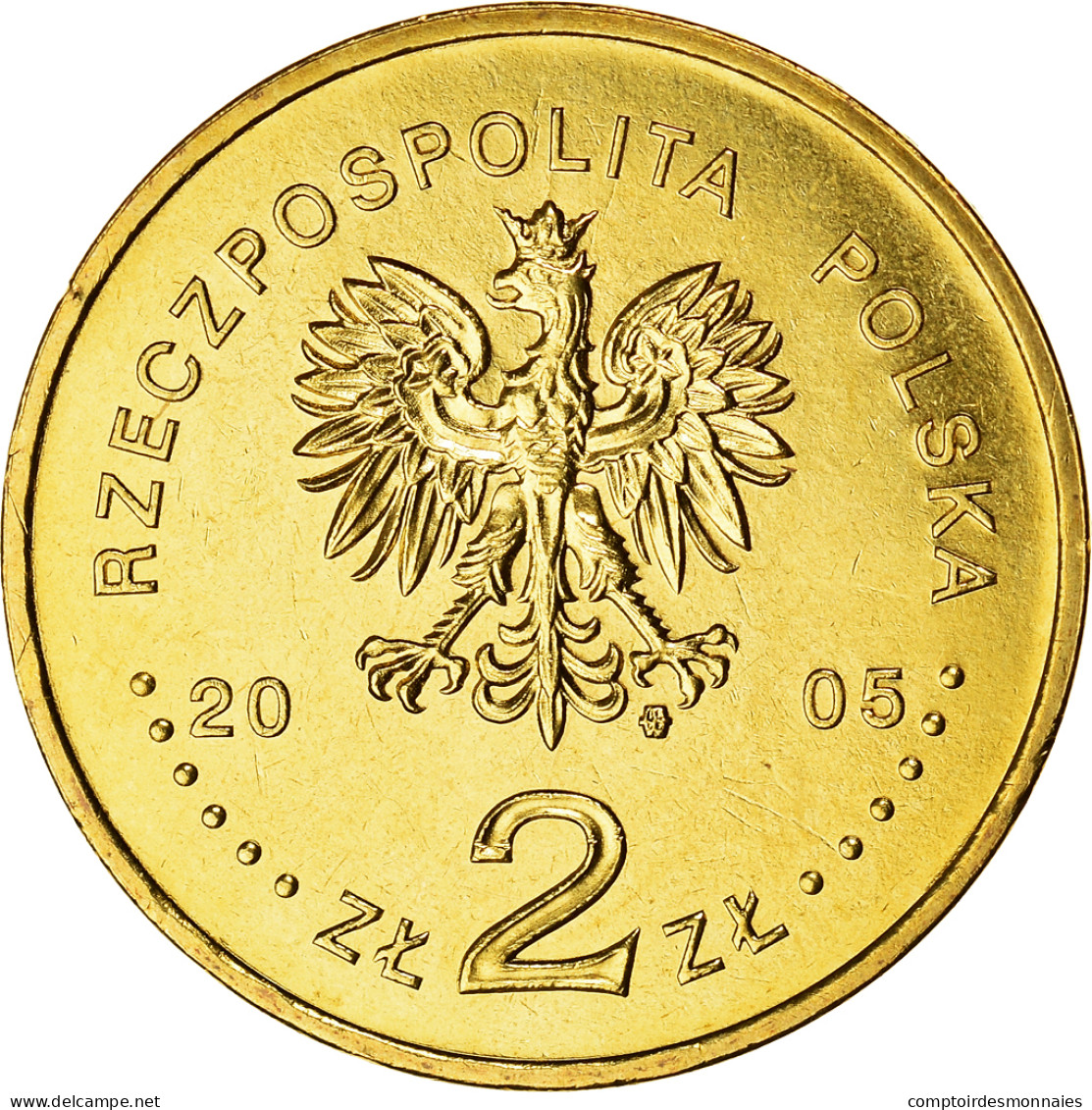 Monnaie, Pologne, 2 Zlote, 2005, Warsaw, SUP, Laiton, KM:608 - Polen