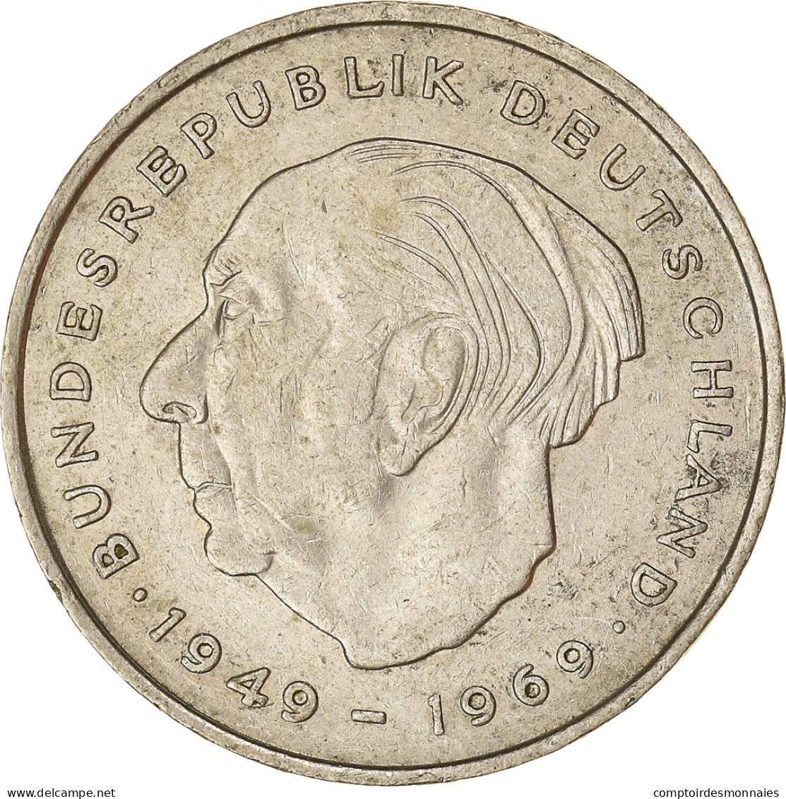 Monnaie, République Fédérale Allemande, 2 Mark, 1970, Hambourg, TTB - 2 Marcos