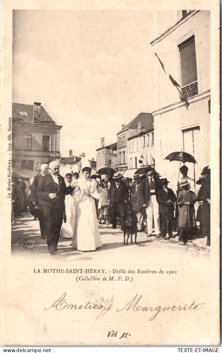 79 LA MOTHE SAINT HERAY - Defile Des Rosieres De 1902 - La Mothe Saint Heray