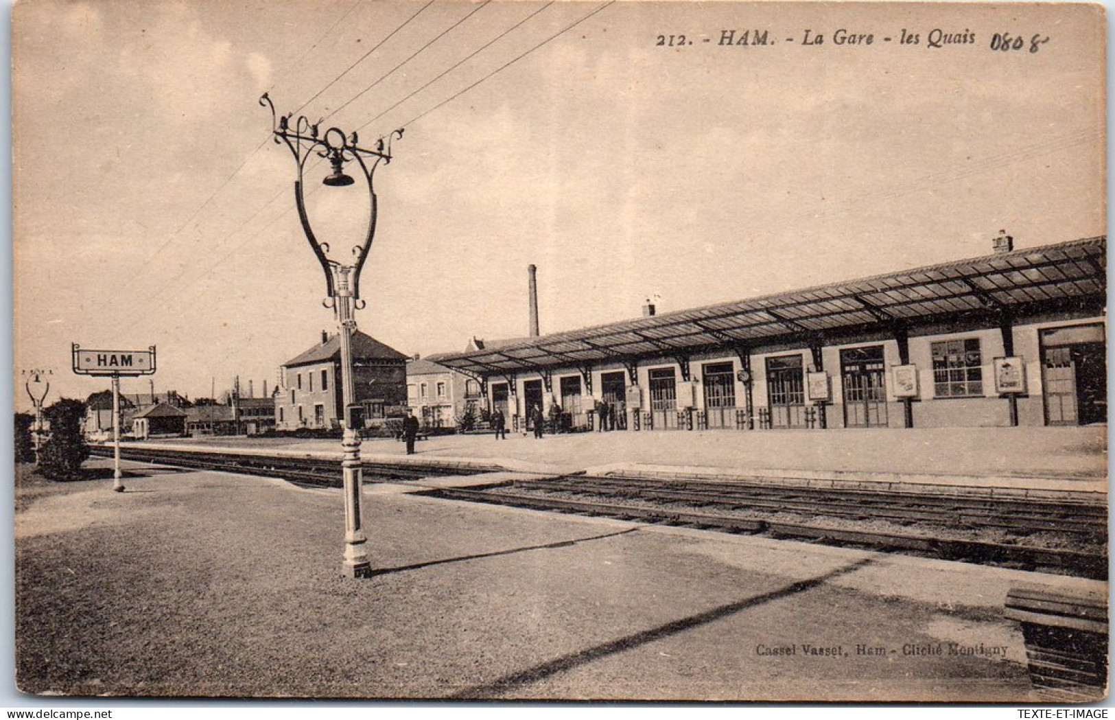 80 HAM - La Gare, Les Quais. - Ham