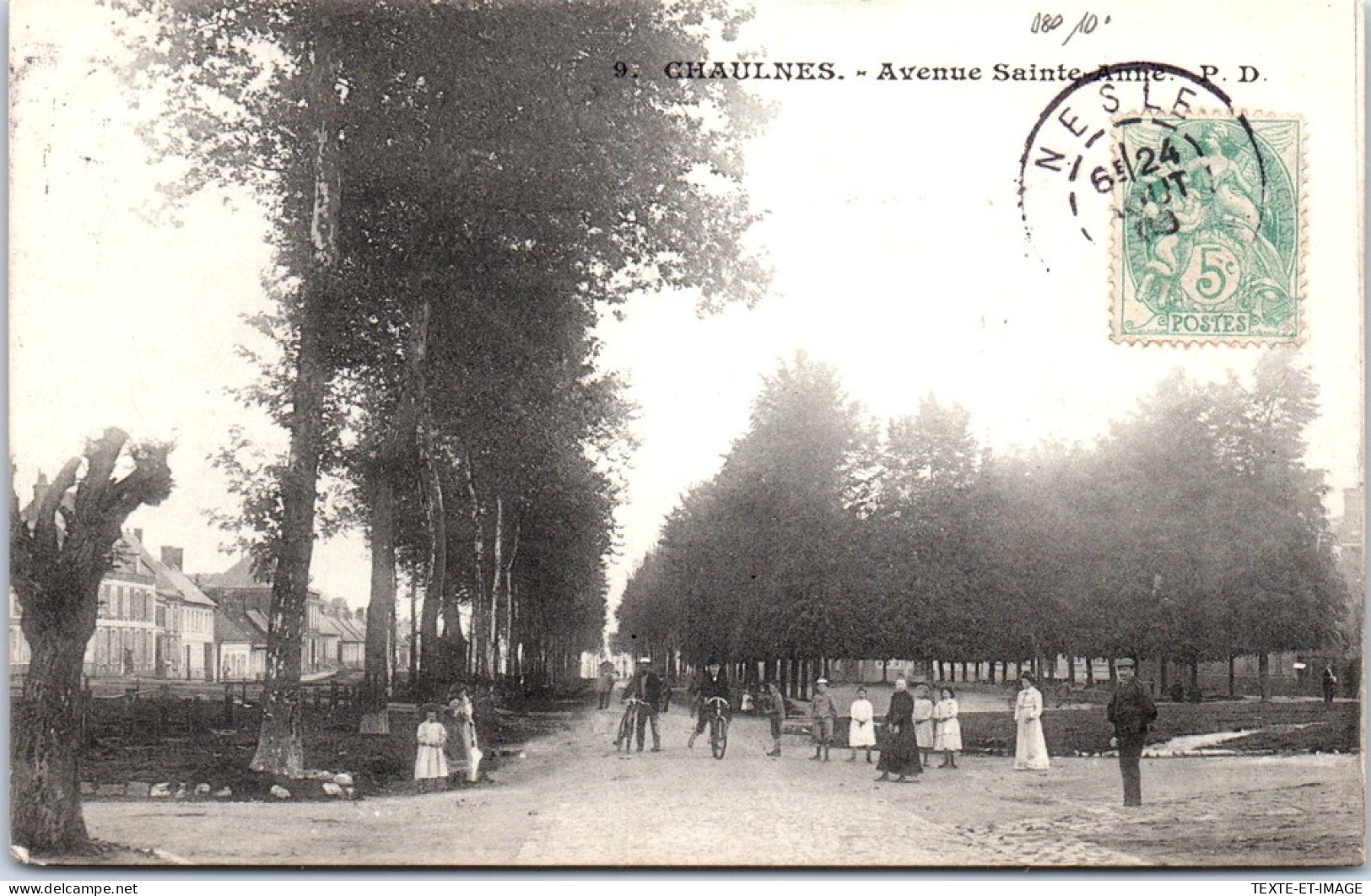 80 CHAULNES - Avenue Sainte Anne. - Chaulnes