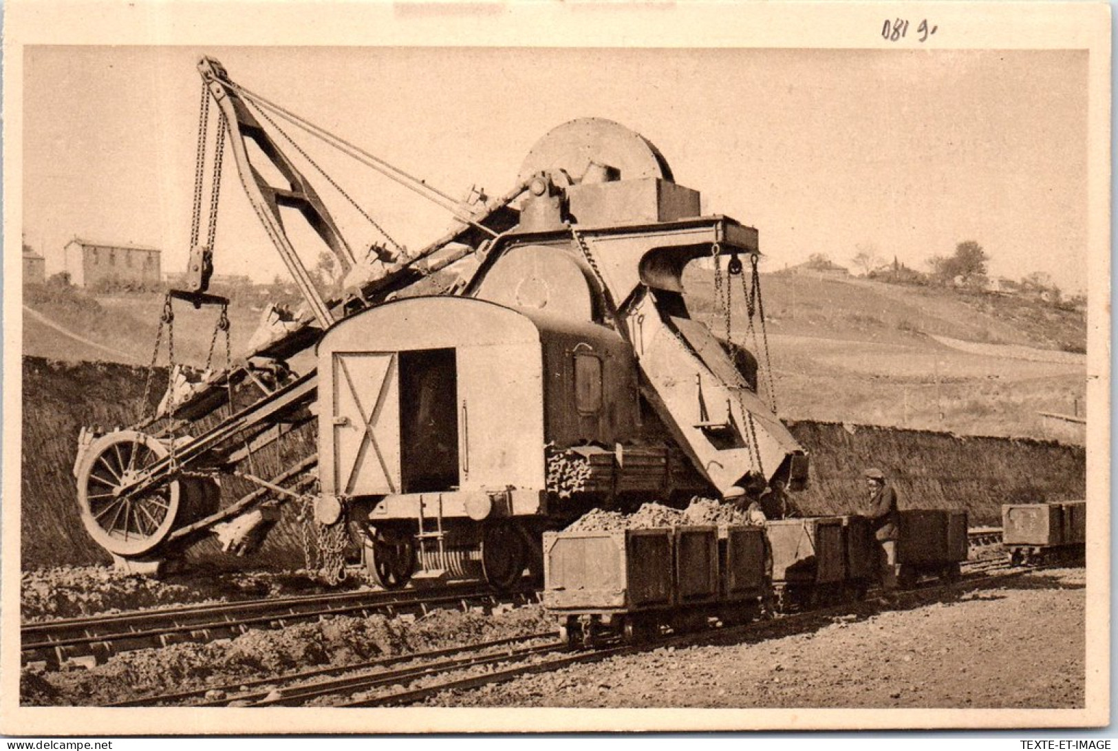 81 CARNAUX - Les Mines, Excavateur Pour Remblais  - Carmaux