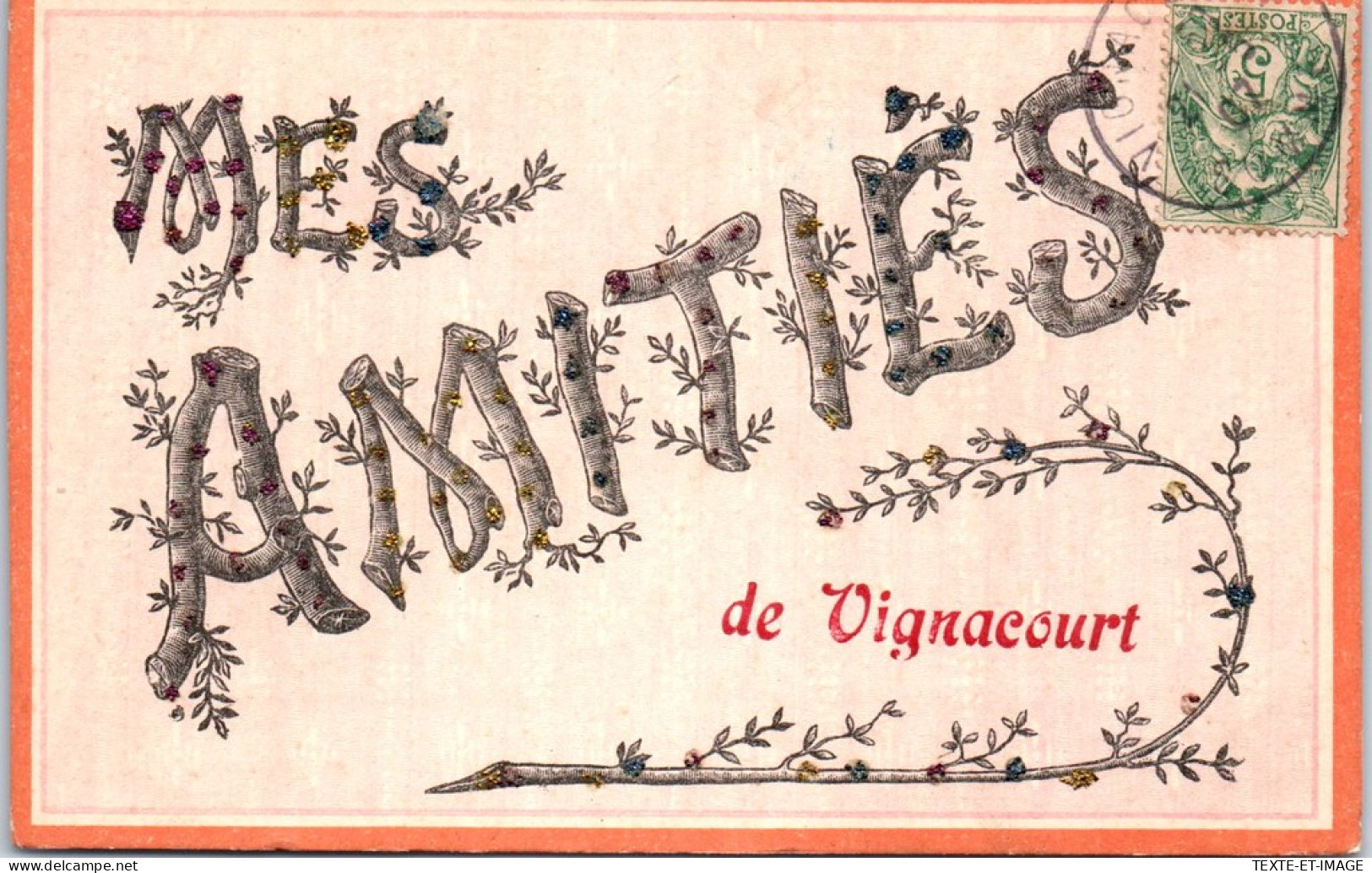 80 VIGNACOURT - Mes Amities (carte Souvenir) - Vignacourt