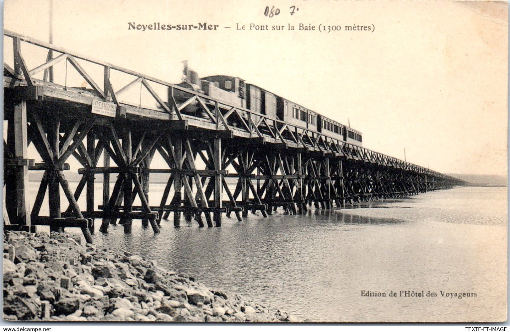 80 NOYELLES SUR MER - Le Pont Sur La Baie  - Noyelles-sur-Mer