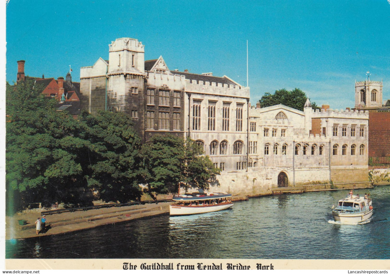 Postcard The Guildhall From Lendal Bridge York My Ref B26474 - York