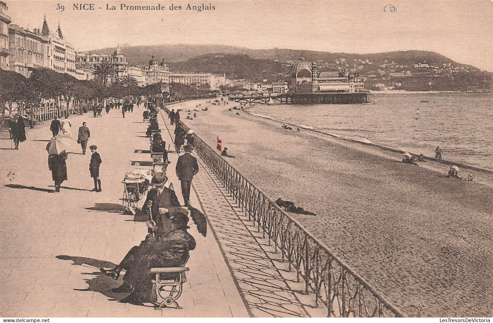 FRANCE - Nice - La Promenade Des Anglais - Animé - Carte Postale Ancienne - Autres & Non Classés