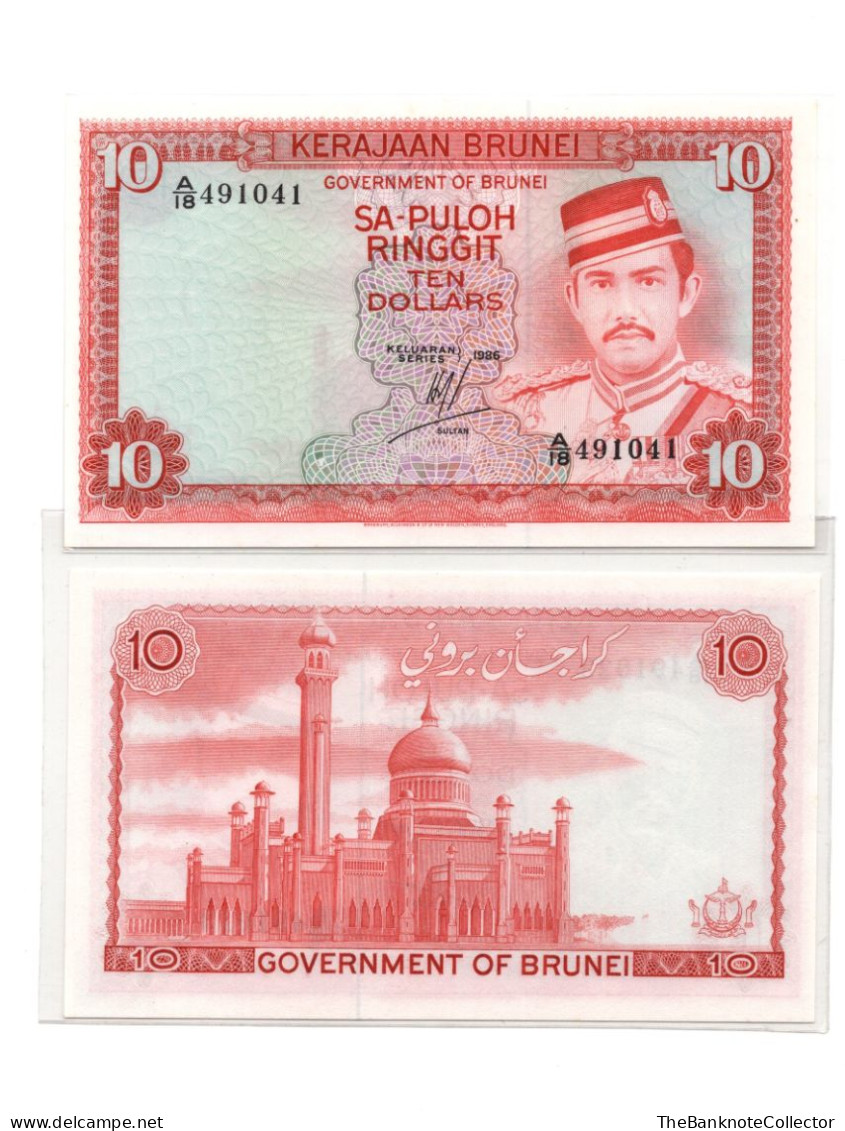 Brunei Darussalam  10 Ringgit 1986 P-8 UNC - Brunei