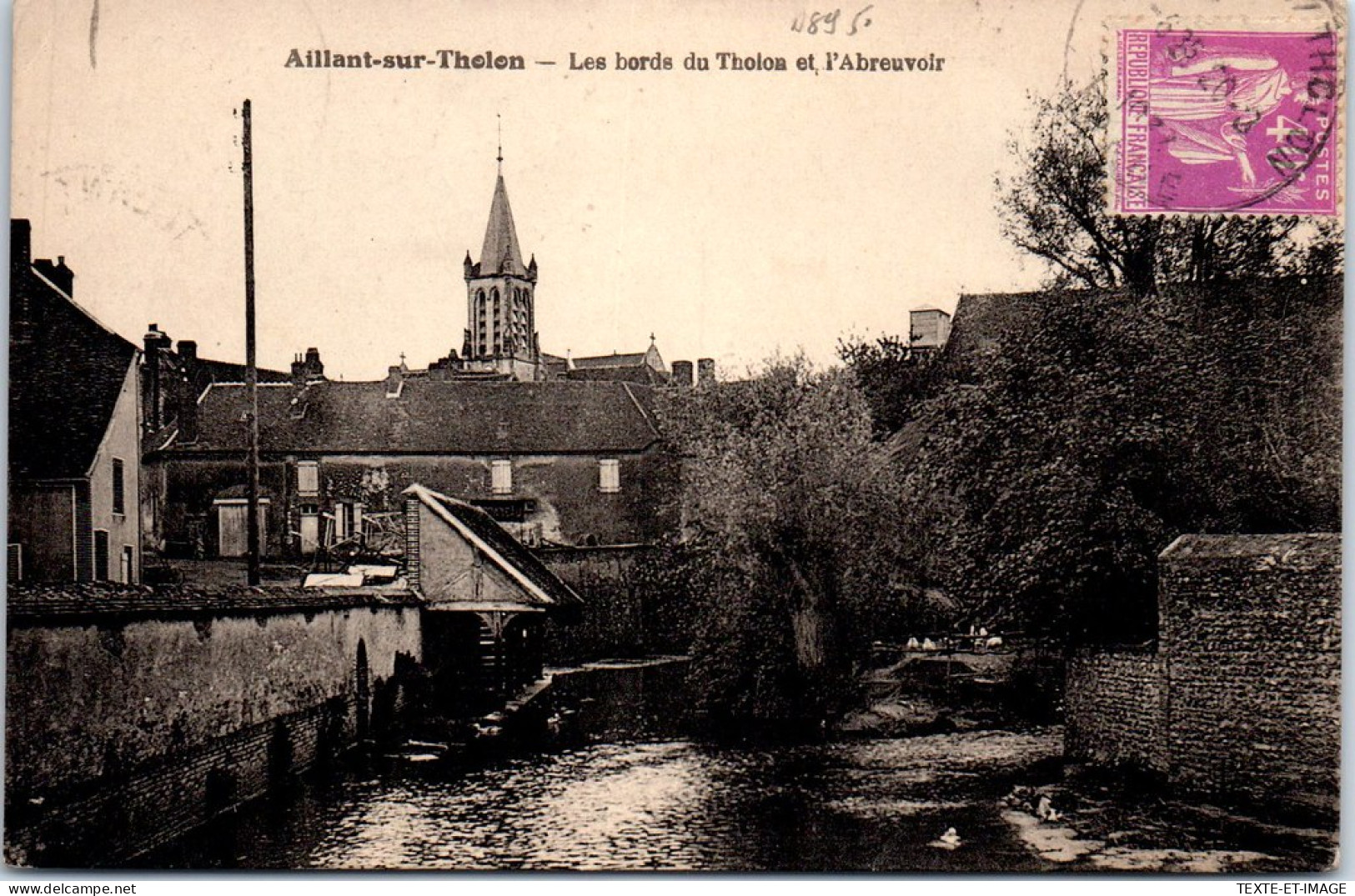 89 AILLANT SUR THOLON - Les Bords Du Tholon Et L'abreuvoir  - Aillant Sur Tholon