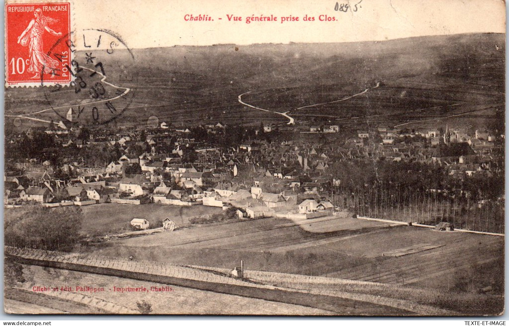 89 CHABLIS - Vue Generale Prise Des Clos. - Chablis