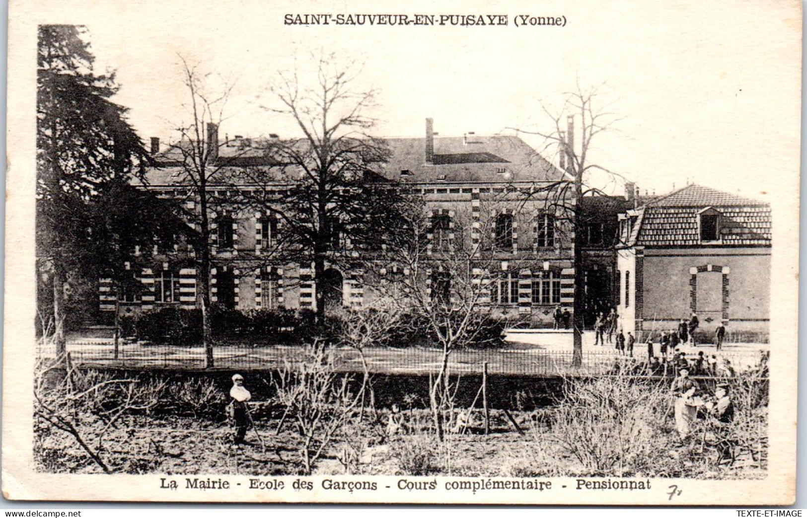 89 SAINT SAUVEUR EN PUISAYE - La Mairie & Ecole Des Garcons  - Saint Sauveur En Puisaye