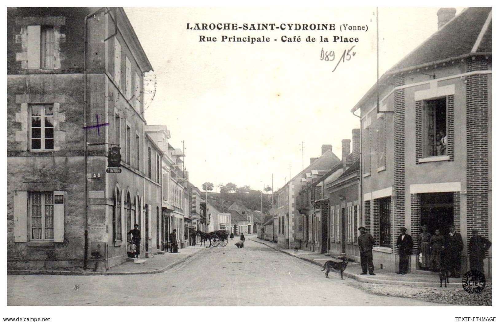 89 LAROCHE SAINT CYDROINE - Rue Principale, Cafe De La Place - Laroche Saint Cydroine