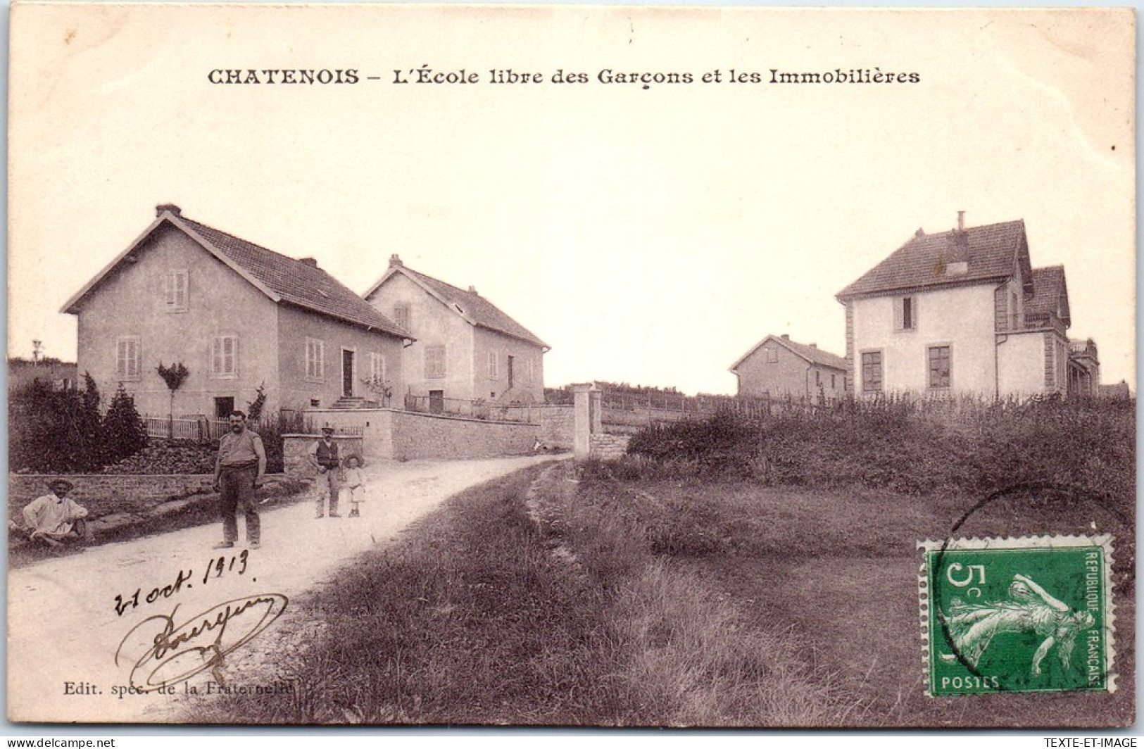 90 CHATENOIS - L'ecole Libre Des Garcons Et Les Immobilieres  - Châtenois-les-Forges