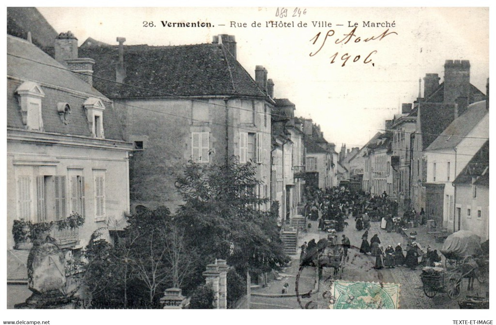 89 VERMENTON - Rue De L'hotel De Ville, Le Marche  - Vermenton