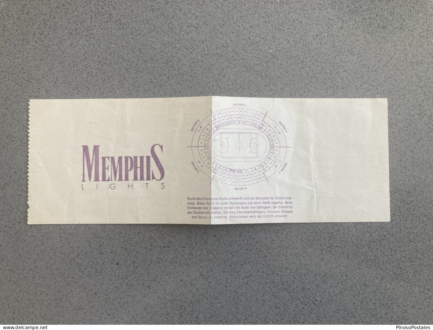 FK Austria Memphis V Chelsea 1994-95 Match Ticket - Tickets & Toegangskaarten