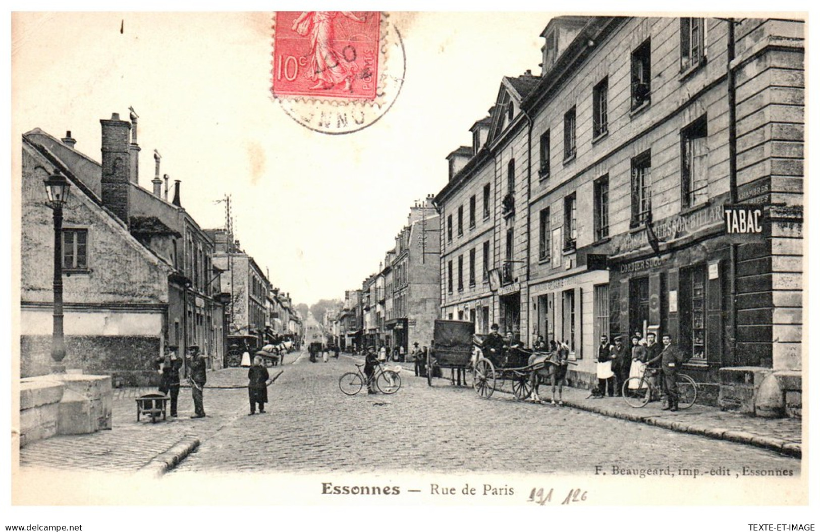 91 ESSONNES - La Rue De Paris. - Essonnes