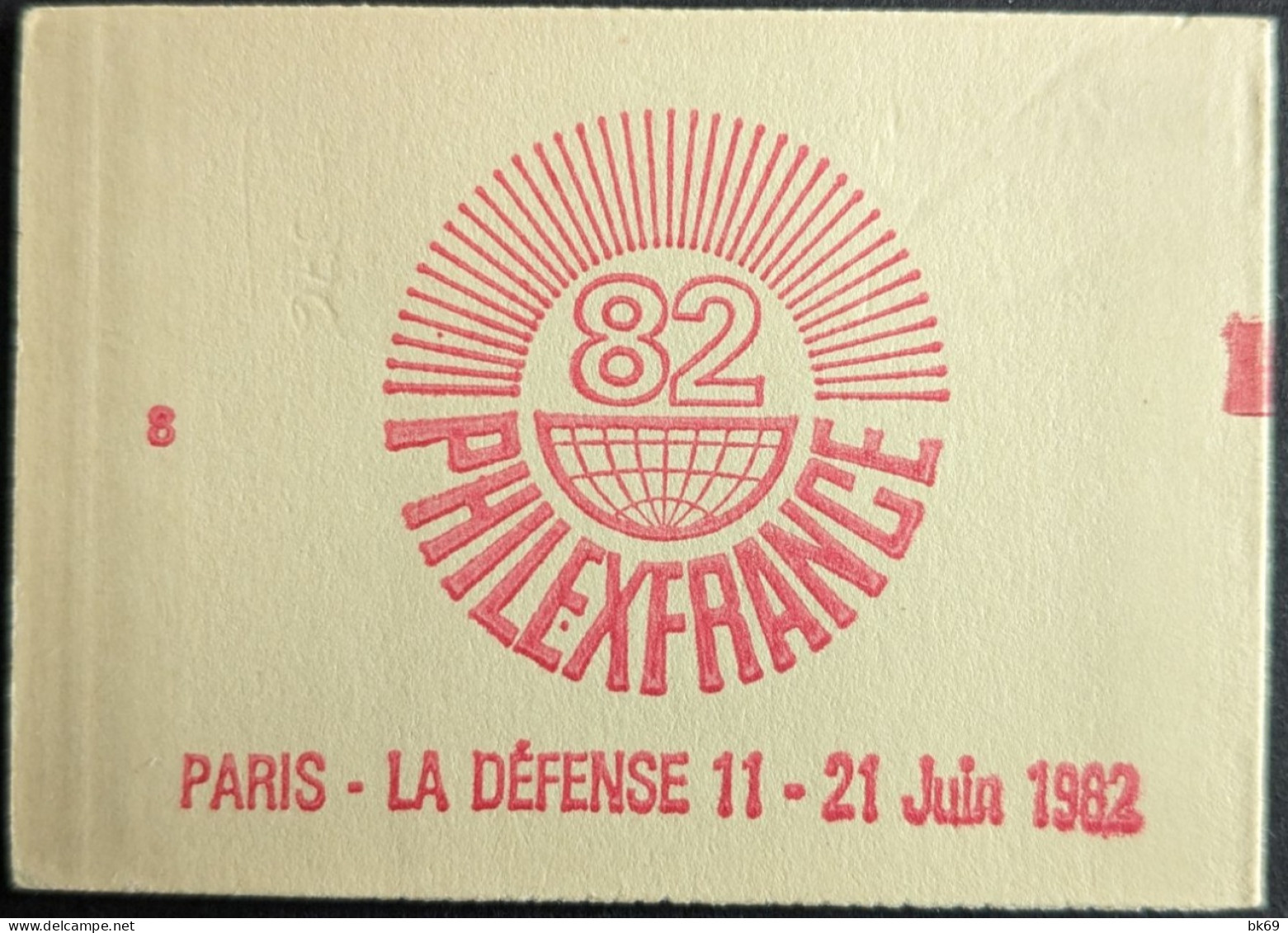 2187 C4 Conf. 8 Date 6/ 1.2.82 Carnet Fermé Liberté 1.60F Rouge - Modernes : 1959-...