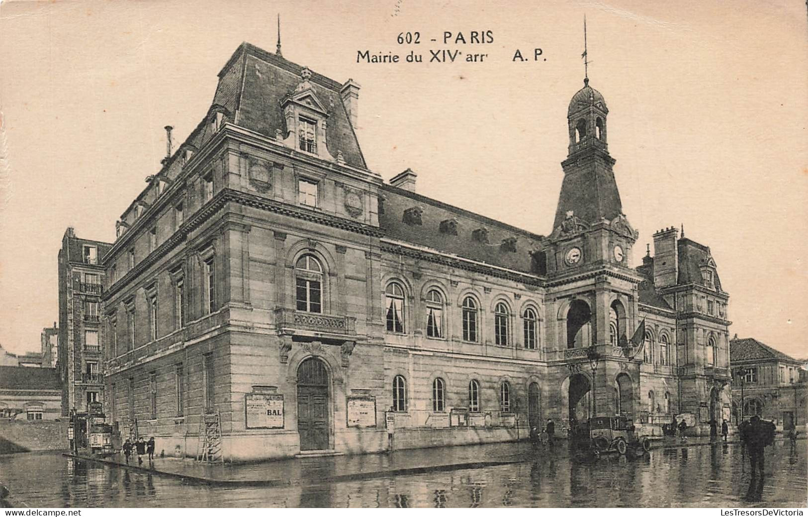 FRANCE - Paris - Vue De La Mairie Du XIV E AP - Vue Générale - Animé - Carte Postale Ancienne - Andere Monumenten, Gebouwen