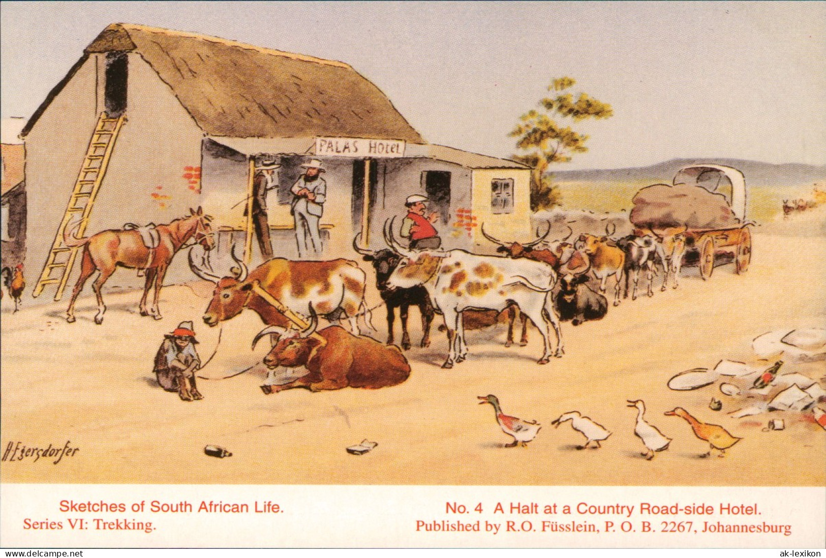 Südafrika REPRO Sketches Of South African Life. Series VI: Trekking. 1922 - Südafrika