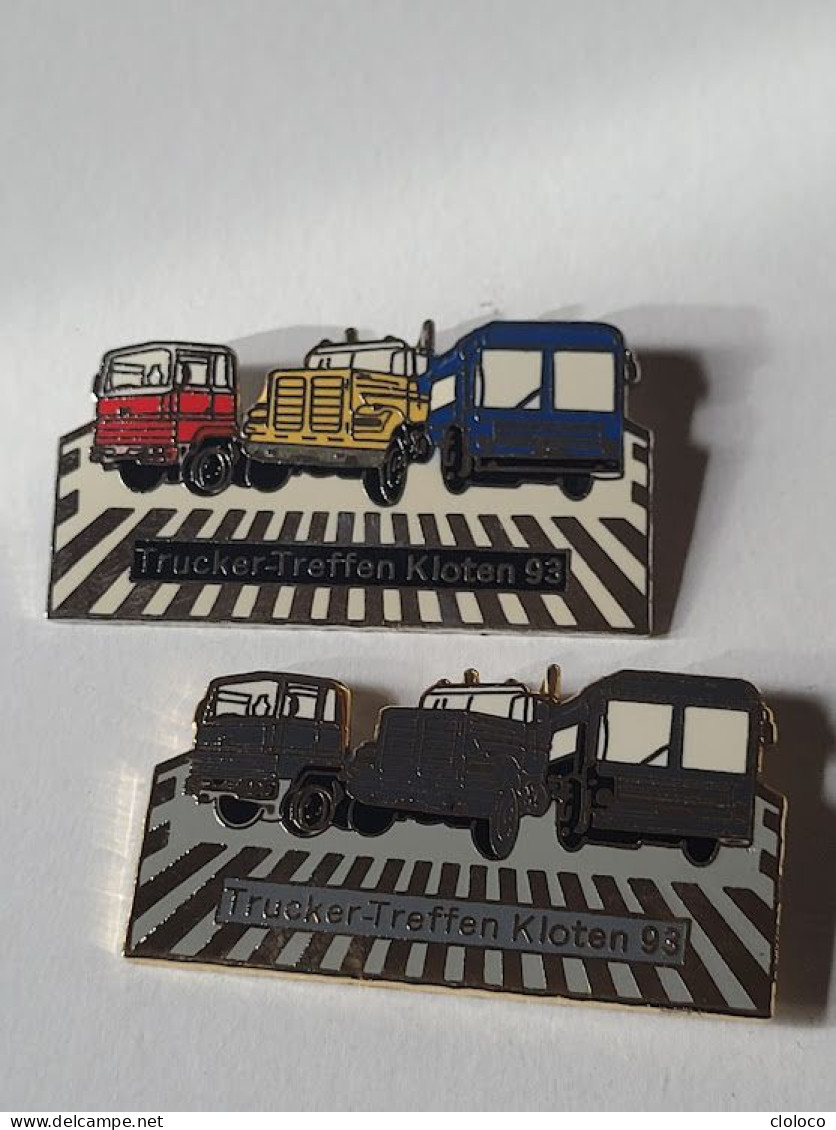 PINS PIN CAMIONS BUS AUTOBUS CAR  PIN TRUCK COLLECTION 2 PINS EGF - Alimentation