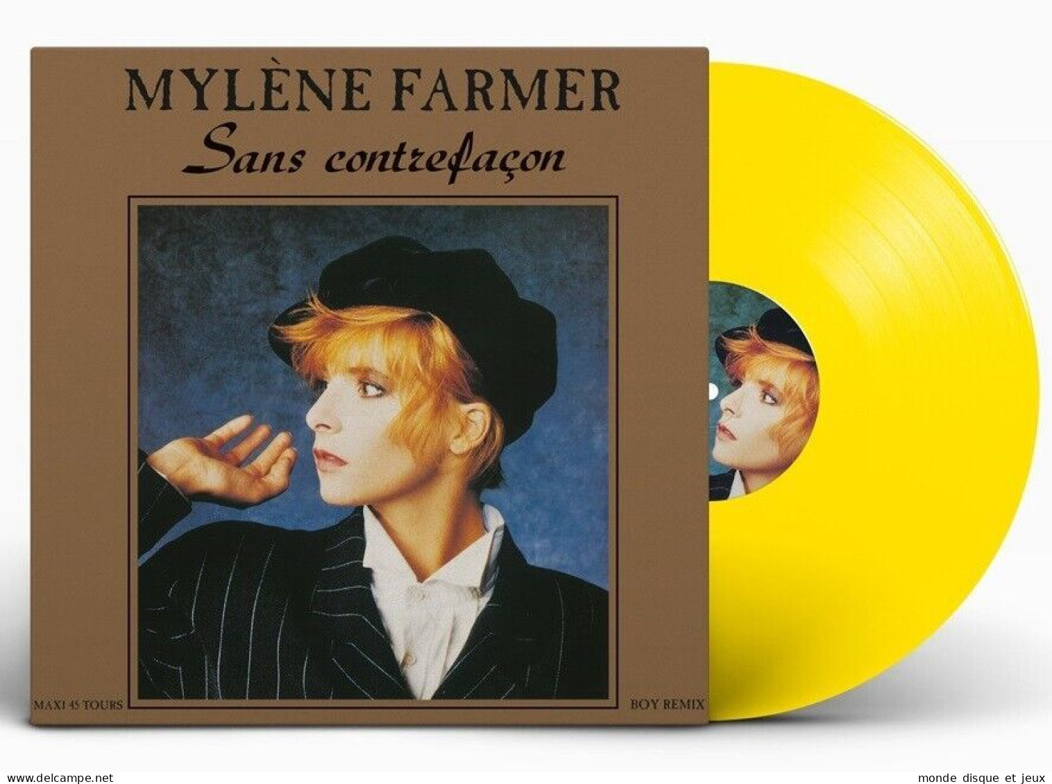 Mylene Farmer Maxi 45Tours Vinyle Sans Contrefaçon Exclusivité Couleur Jaune - 45 Rpm - Maxi-Single