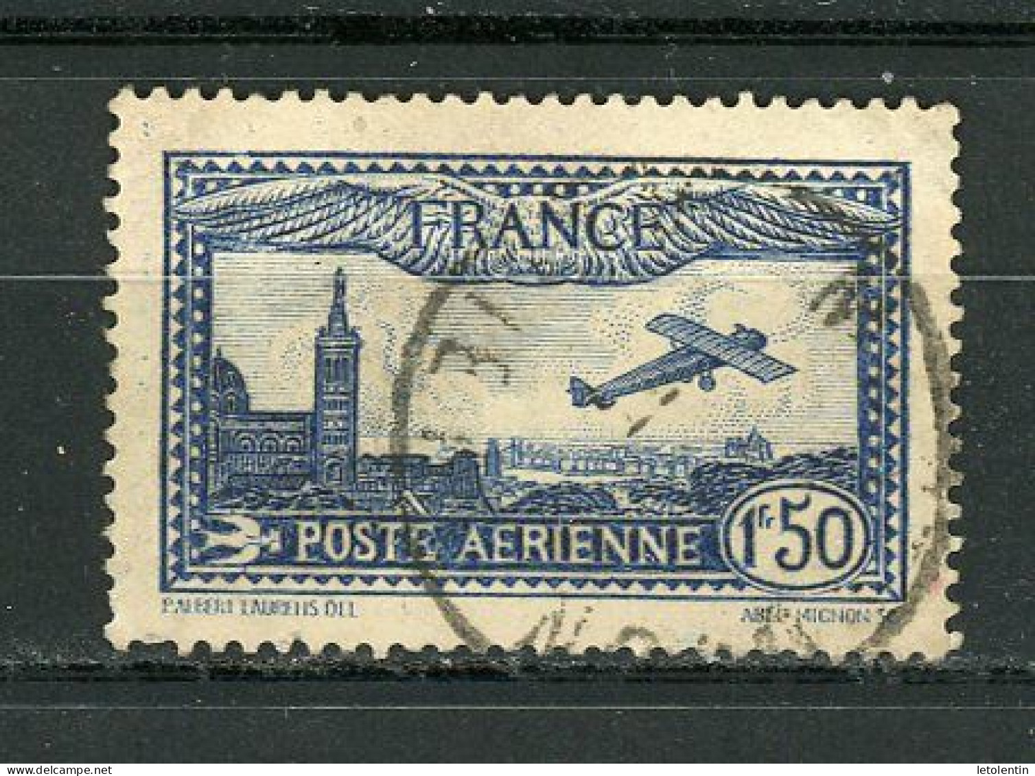 FRANCE - POSTE AERIENNE - N° Yvert 6 Obli. Ronde - 1927-1959 Afgestempeld