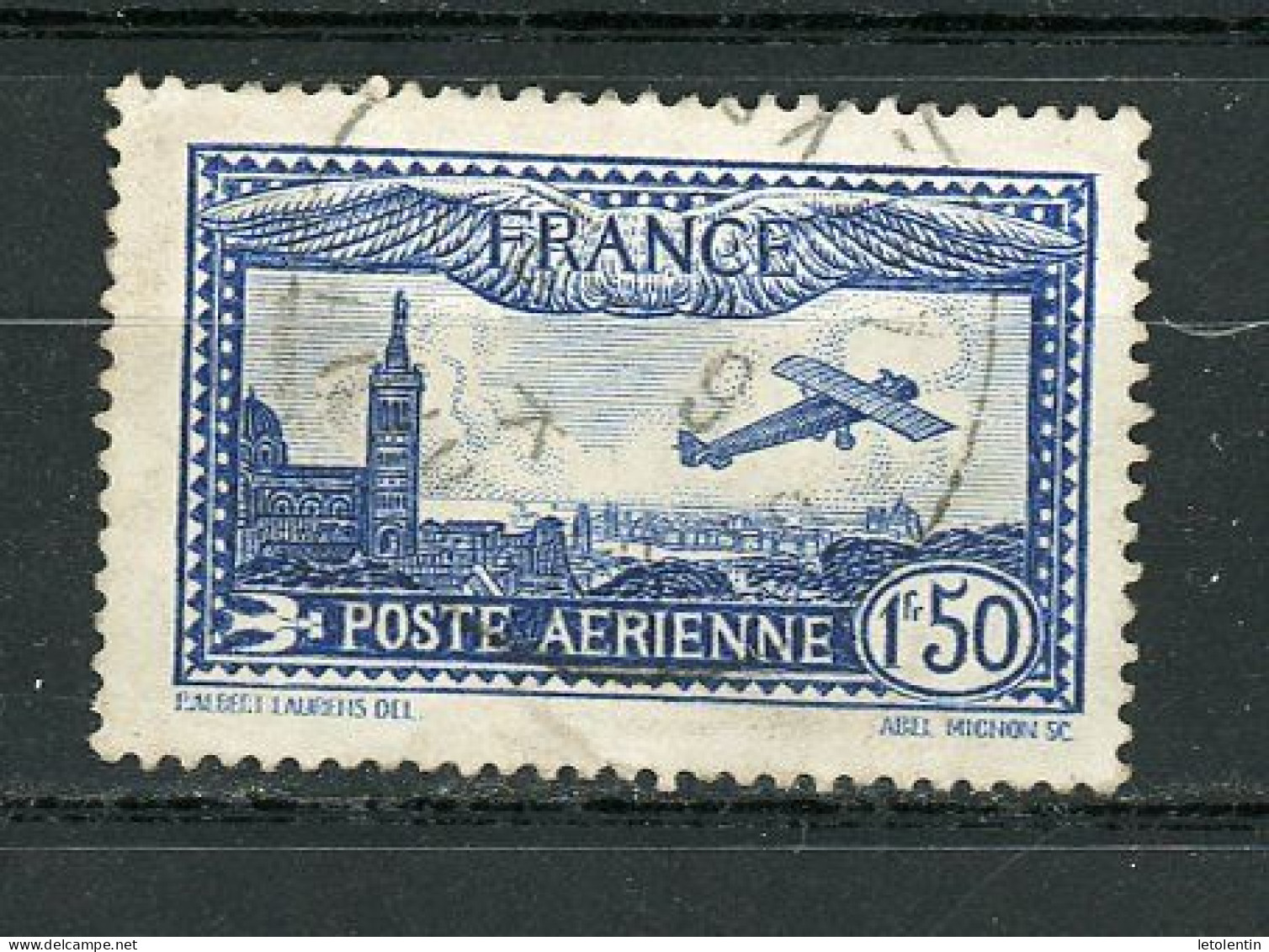 FRANCE - POSTE AERIENNE - N° Yvert 6 Obli. Ronde - 1927-1959 Oblitérés