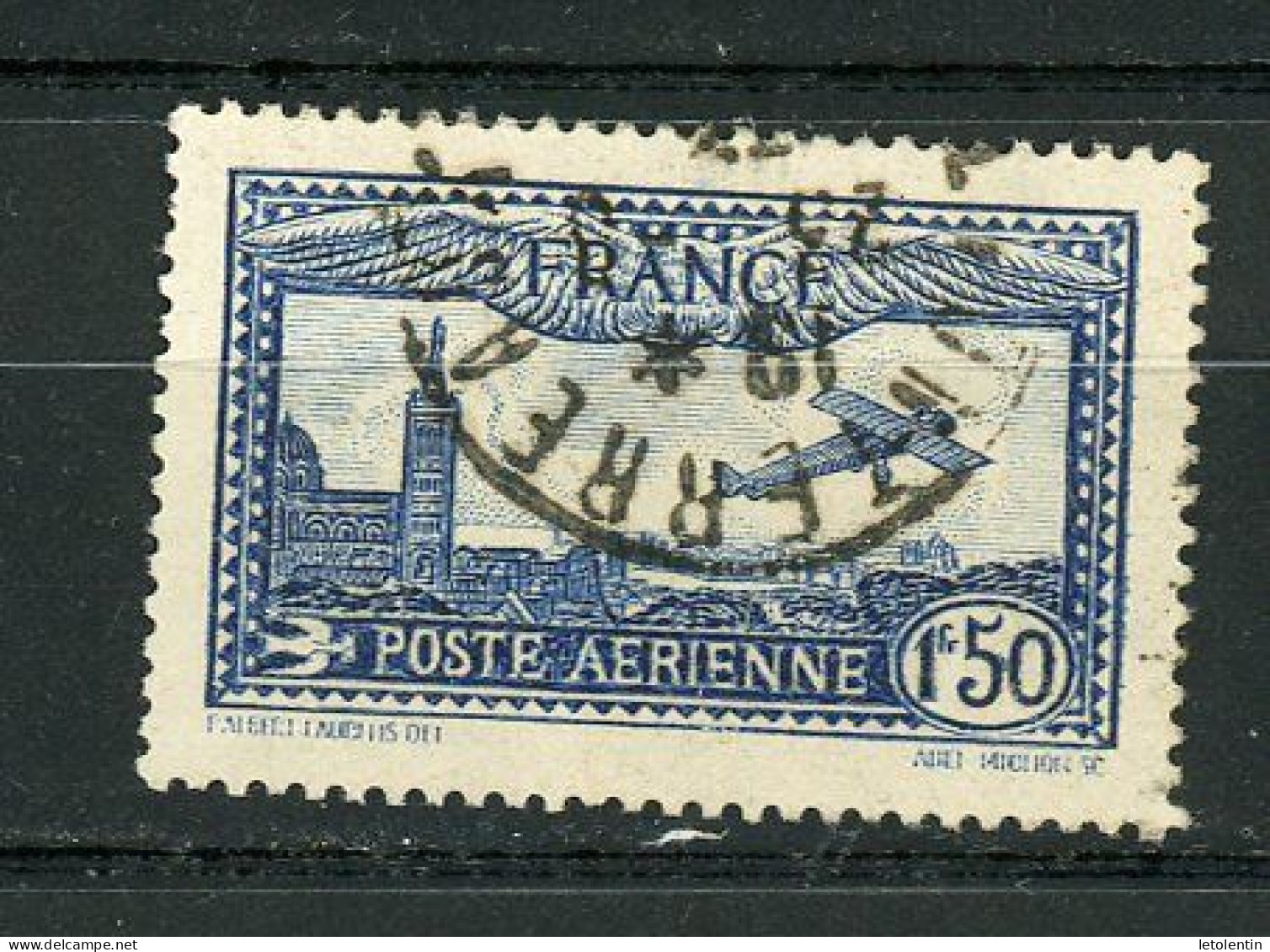 FRANCE - POSTE AERIENNE - N° Yvert 6 Obli. Ronde - 1927-1959 Usati