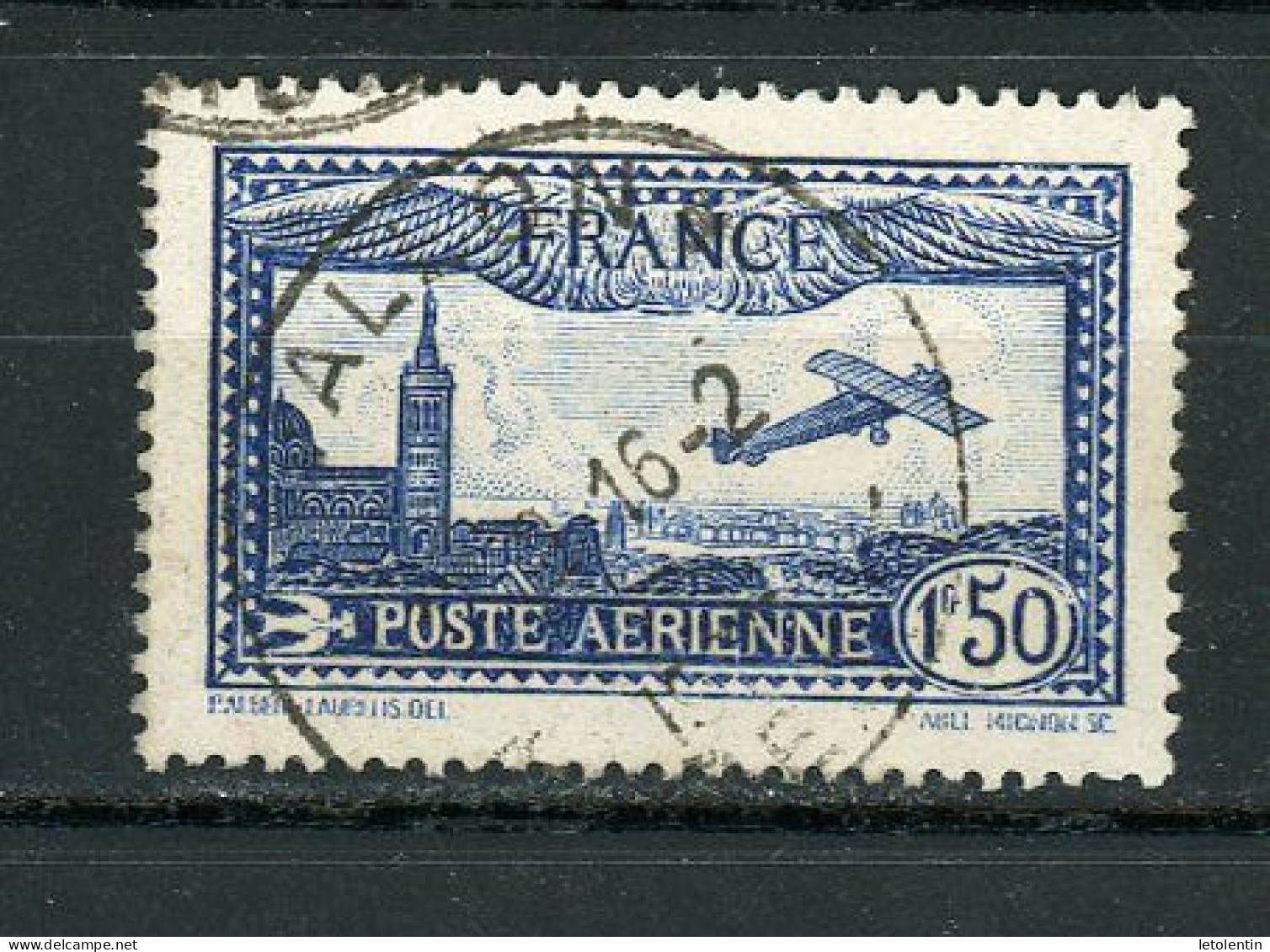 FRANCE - POSTE AERIENNE - N° Yvert 6 Obli. Ronde - 1927-1959 Used