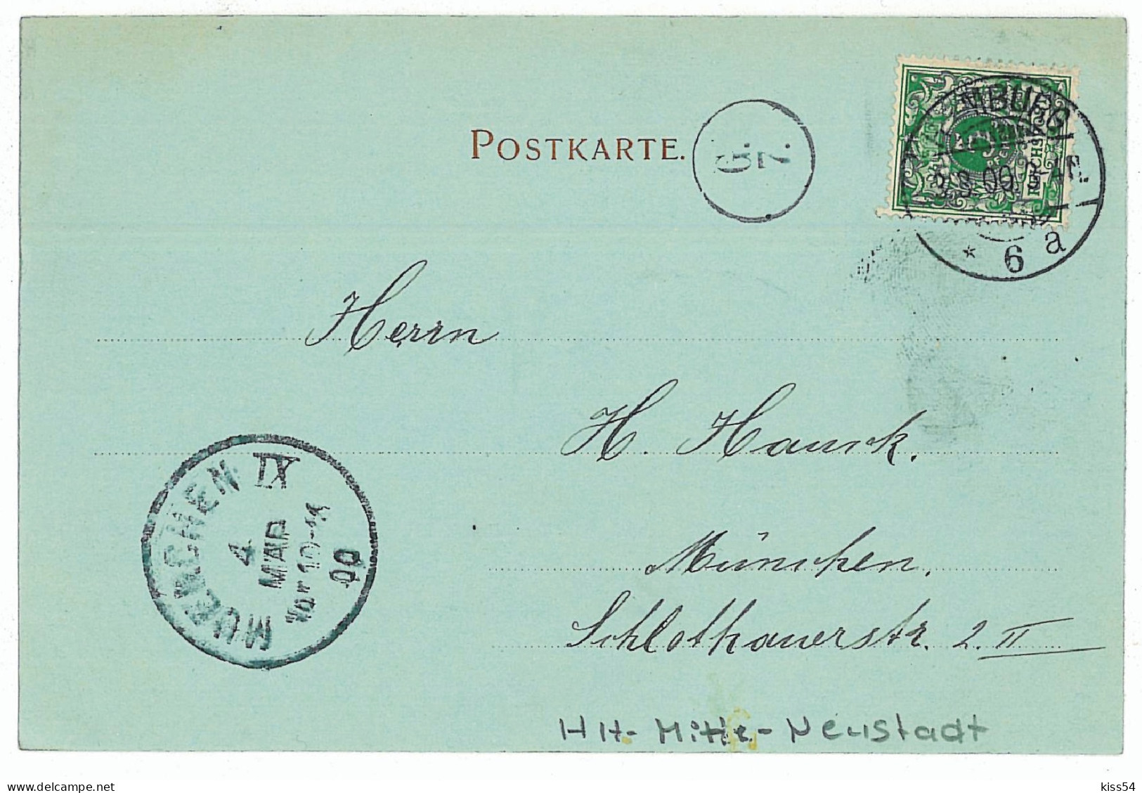 GER 15 - 5735 HAMBURG, Germany, Litho - Old Postcard - Used - 1900 - Harburg