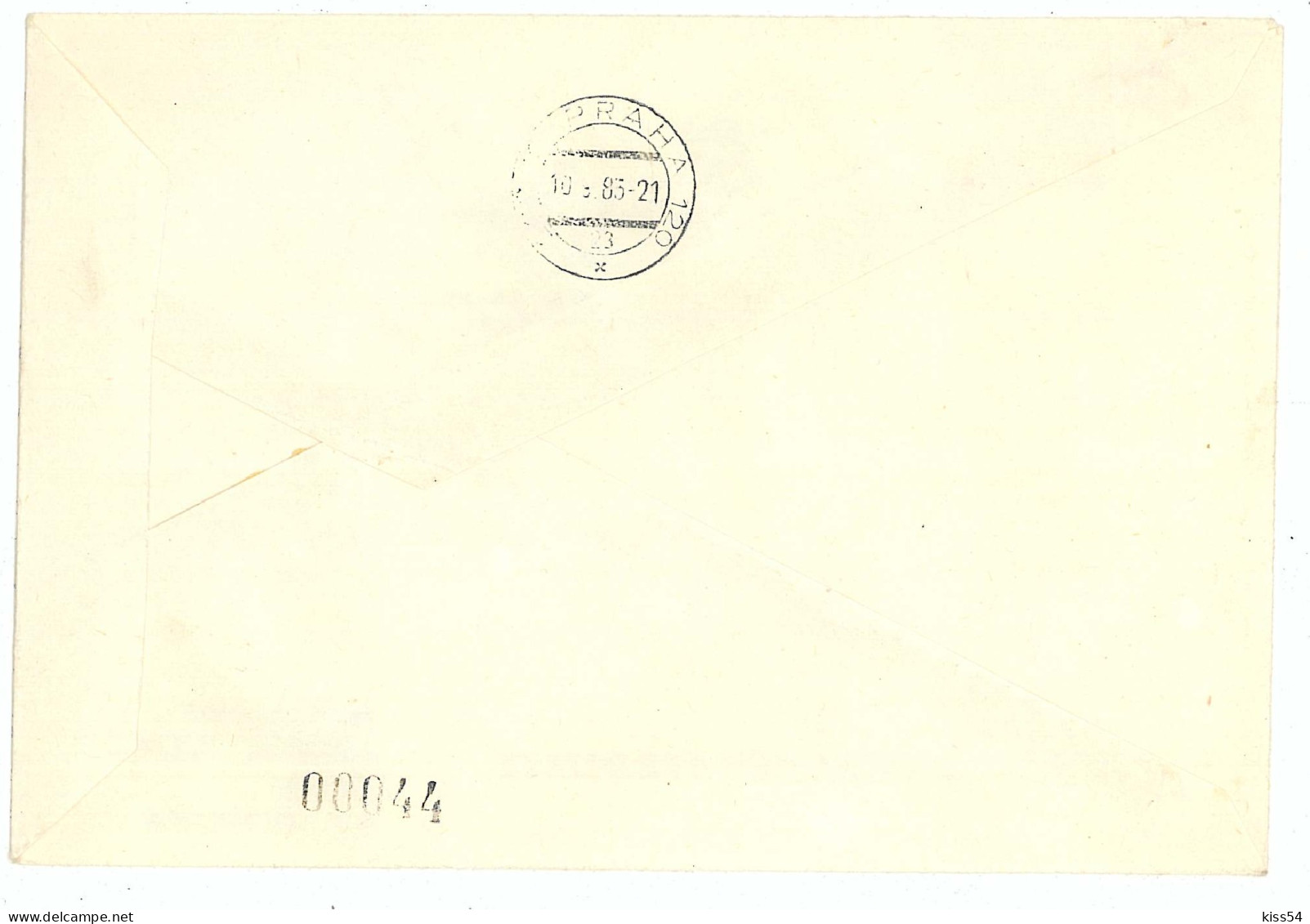 CV 32 - 25-a AIRPLANE, Fly Bucuresti - PRAGA, Romania - Cover - Used - 1983 - Brieven En Documenten