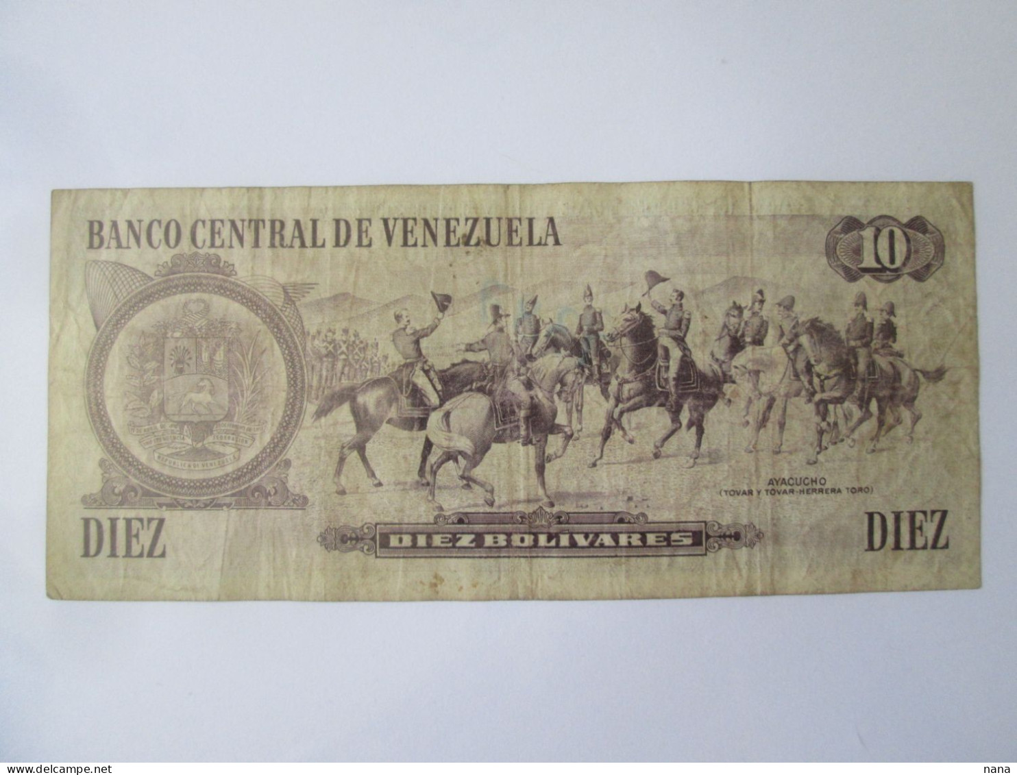 Venezuela 10 Bolivares 1981 Banknote See Pictures - Venezuela