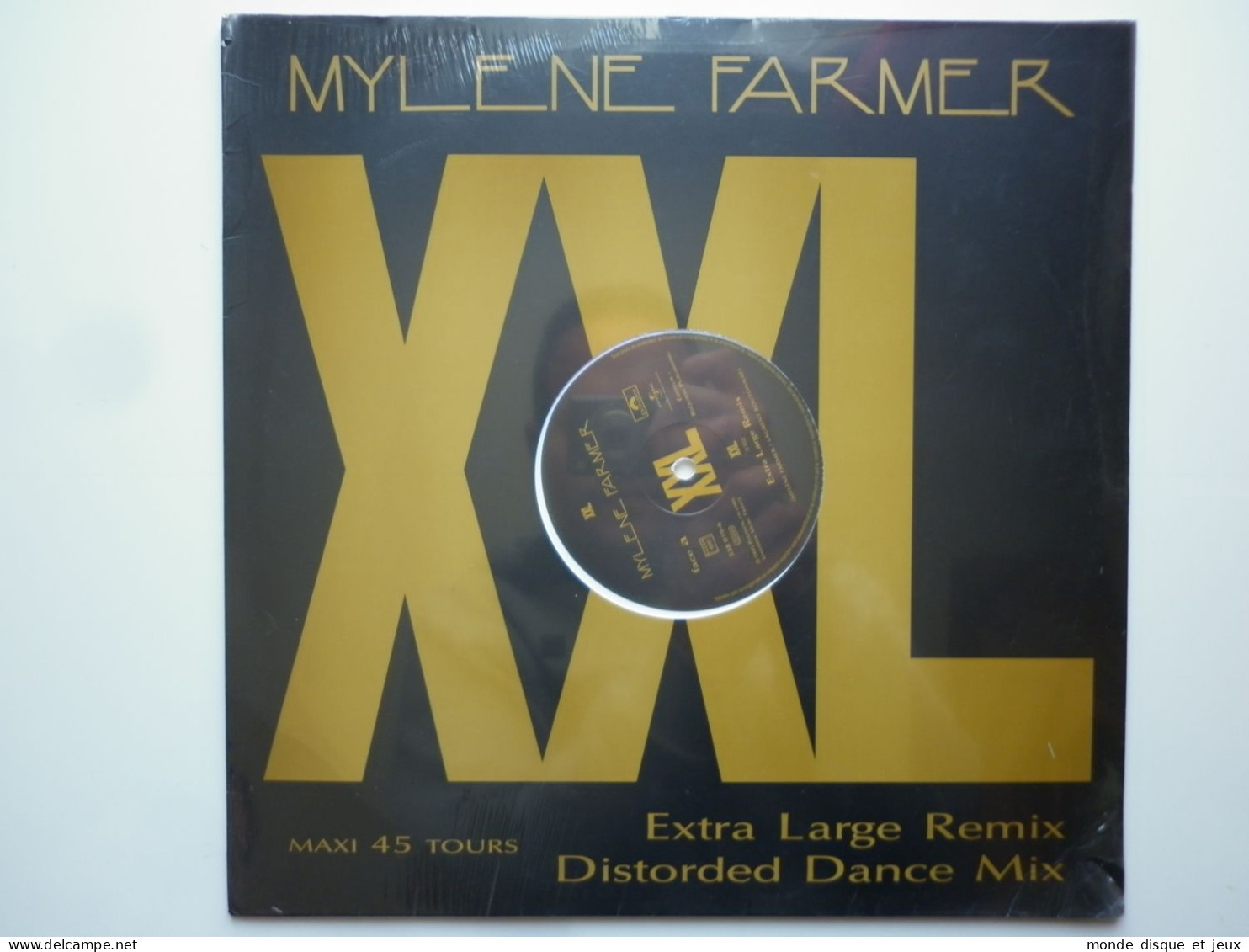 Mylene Farmer Maxi 45Tours Vinyle XXL Exclusivité Couleur Blanc - 45 Toeren - Maxi-Single