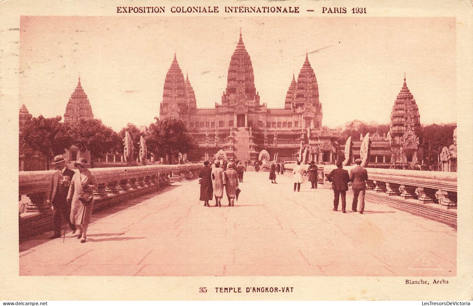 FRANCE - Exposition Coloniale Internationale De Paris 1931 - Temple D'Angkor - Animé - Carte Postale Ancienne - Tentoonstellingen